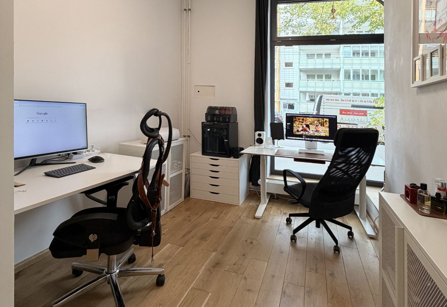 Der Arbeitsraum mit Mac- und Windows-Platz